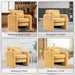Oversized Chair for Living Room, Comfy Reading Chairs for Adults, 35.04'' Wide Single Sofa Accent Chair, Modern Chenille Large Armchair for Bedroom, Yellow