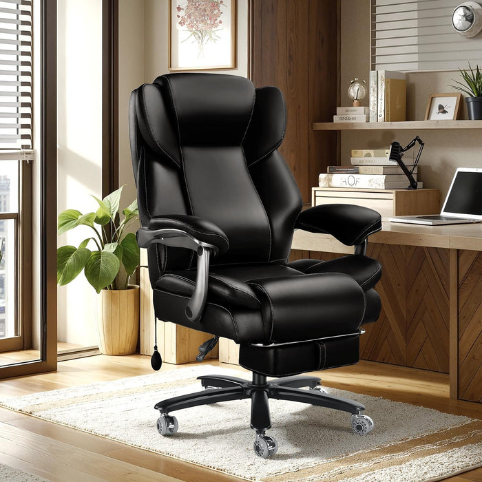 600Lbs Big and Tall Reclinging Office Chair ,Heavy Duty Computer Desk Chair