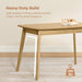 Extendable Dining Table FortySevenToFiftyNineInches Oak Veneer
