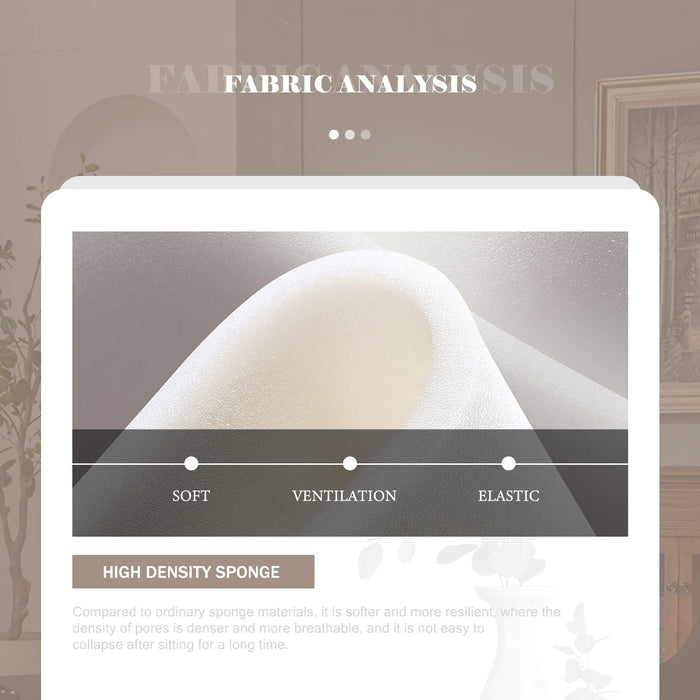 Velvet Dining Chairs Set of 6, Tufted Dining Room Chairs with Nailhead Ring Pull Trim, Upholstered Dining Chairs with Solid Wood Legs for Kitchen Dining Room (Beige)