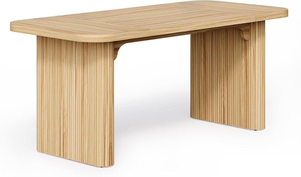 62 - Inch Home Office Computer Desk, Large Writing Desk with Textured Double Base, 5 Ft Conference Meeting Seminar Table for Office - ShipItFurniture