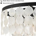 18 Inches Capiz Shell Chandelier Dimmable Luminaire