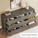 9 Drawer Dresser for Bedroom, Wide Modern Chest of Drawers, Large Wood Dresser Wooden Storage Organizer for Living Room, Hallway Entryway