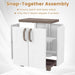White Plastic Storage Cabinet With Adjustable Shelves