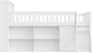 Queen Size Loft Bed Integrated LEDLighting Headboard