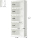 Tribesigns 5-Tier Open Bookcase, 70-Inch Tall White Bookshelf with Scalloped Edges, Modern Display Shelves Storage Organizer for Living Room, Home Office (1, White)