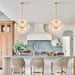 Luxurious Gold Finish 12 Light Sputnik PendantLight