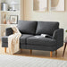 Modern Gray Loveseat for Small Spaces