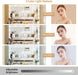 Vanity with Lighted Mirror - Makeup Vanity Desk with Glass Top, 7 Drawers and Power Outlet, 3 Color Lighting Modes Adjustable Brightness, 44" Vanity Table with Stool for Women Girls, White