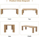 Extendable Dining Tables for 4-10, Modern Farmhouse Kitchen Table
