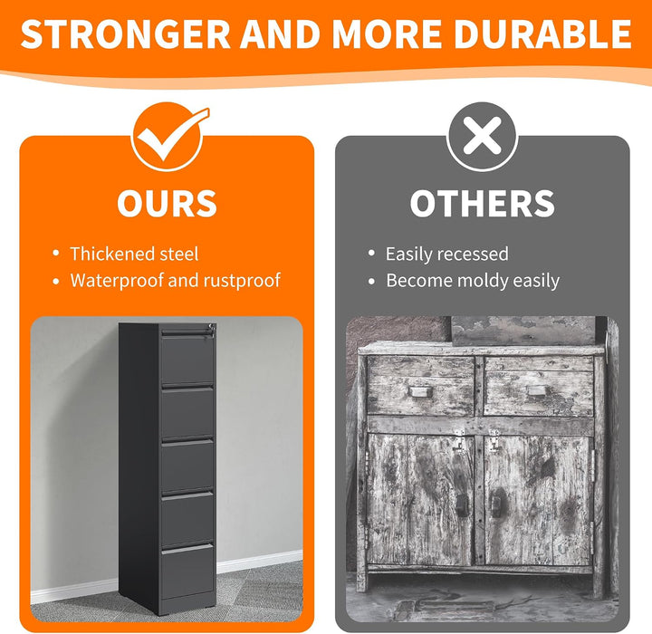 Metal File Cabinet with Drawer Heavy Duty Locking File Cabinets