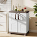 White Plastic Storage Cabinet With Adjustable Shelves