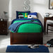 Concord Twin XL Size Platform Bed with Footboard & Storage Drawers in Walnut
