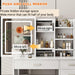 White Makeup Vanity Desk With Customizable Lighting