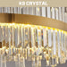 23.6''Gold Modern LED Crystal Chandelier- Contemporary Chandelier Light Fixture,Luxury Adjustable Height Chandeliers,3 Colors Dimmable Pendant Ceiling Light for Dining Room Foyer with Remote Control
