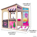 Barbie™ Seaside Wooden Outdoor Playhouse with Attachable Doll Table and Chairs