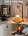 Candle Warmer Lamp with Timer, Dimmable Candle Warmer for Home Decor, Birthday Gifts for Women, Adjustable Height Wax Melts Warmer with 2 Bulbs