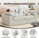 Beige TwoSeater Sofa For Compact Modern LivingRoom