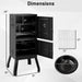 Charcoal Grills, 40" Vertical BBQ Smoker Grill with Built-In Thermometer, Adjustable Air Dampers, Removable Water Pan & Grill Grates for Backyard Picnics, Party, Outdoor Camping