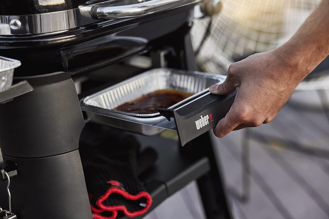 Weber Lumin Compact Outdoor Electric Barbecue Grill, Black - Great Small Spaces Such as Patios, Balconies, and Decks, Portable and Convenient
