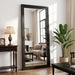 71"X32" Full Length Mirror, Large Wood Floor Mirror, Black