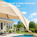 Outdoor Patio Umbrella,Table Umbrella with Push Button Tilt and Crank,Market Umbrella with 8 Sturdy Ribs,Yard Umbrella