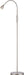 O’Bright Ray – Adjustable LED Beam Floor Lamp, Dimmable and Zoomable Spotlight, Flexible Gooseneck, Reading/Crafting Standing Lamp, Work Table Light, Brushed Nickel