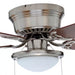 Hugger 52 In. LED Indoor Brushed Nickel Ceiling Fan with Light Kit