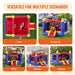 VEVOR Inflatable Bounce House Outdoor Playhouse Trampoline Jumping Bouncer with Blower Slide and Storage Bag Inflatable Castle