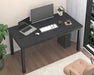 63 Inch Large Computer Desk, Gaming Long Desk with a Modern Design Wide Desk at Home, Perfect for Office Work, Studying, and Writing, Etc., Black. - ShipItFurniture