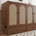Queen Murphy Bed Cabinet Walnut PowerStationIntegrated