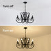 Matte Black 26Inch 8 Light FrenchCountry Chandelier
