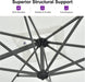 Patio Outdoor Umbrella 11 Feet round for Pool White