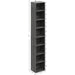 Tall Narrow Bookshelf 8 Tiers, Compact Corner Bookcase, Easy to Match for Living Room, Office, Study, Bedroom