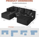 100Inch U Shaped Oversized Modular Sofa LuxuriousCorduroy