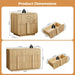 3-Piece Dresser Bedroom Set, 6 Drawer Dresser & 2 Drawer Nightstands
