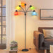 LED Floor Lamp, Medusa Multi Head Modern Tall, Rustic Adjustable Reading Standing Light for Living/Kids Room, Bedroom, Black