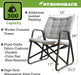 Folding Patio Chair - Ergonomic Design for Back Pain Relief