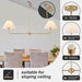 Gold Linear Chandelier, 2-Light Modern Chandelier for Dining Room Light Fixture, Dining Light Fixtures with White Fabric Shade Pendant Lights Kitchen Island for Restaurant, Living Room, Bedroom