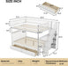 Full Over Full Bunk Bed GrayStairsWithDrawersStorageSystem