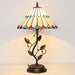 Tiffany Style Light Beige Jewelry Stained Glass Table Lamp 19 Inch