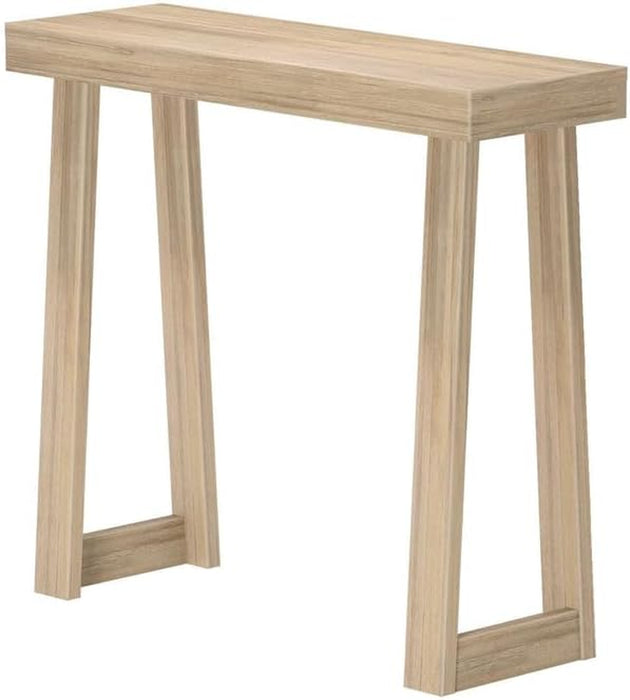 Solid Wood Console Table, 36 Inch, Sofa Table, Narrow Entryway Table for Hallway, behind the Couch, Living Room, Foyer, Easy Assembly, Blonde