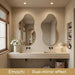 24"X40" Wall Mirror Irregular Mirror for Bathroom Bedroom & Entryway