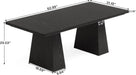 63-Inch Modern Executive Desk Featuring Dual Pedestal