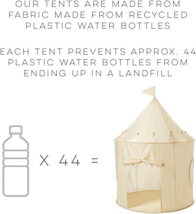 Kids Play Tent - Sustainable Recycled Fabric – Fun Spacious Childs Playhouse for Indoor Games for Boys & Girls - Durable Fort Pop up House for Toddlers & Children Age 3-10 - Gingham Blue