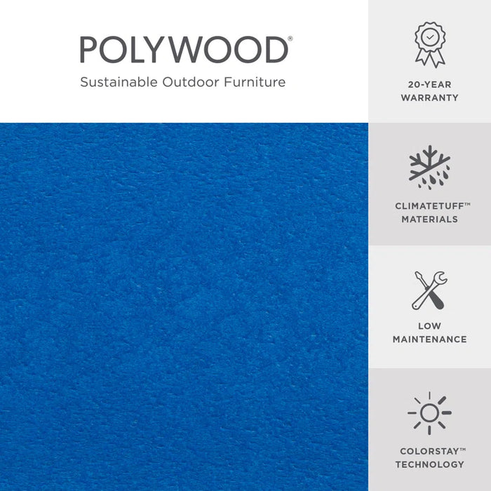 Nautical 3-Piece Curveback Adirondack Set