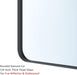 Black Bathroom Mirror for Wall, 18 X 26 Inch Rounded Rectangle Metal Framed Bathroom Wall Vanity Mirror Farmhouse, 1/4-Inch Shatterproof Glass | Ultra-Flush Hanging