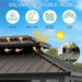 10x12 Feet SturdyHardtop Gazebo Grey Weatherproof Netting