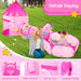 3Pc Kids Play Tent for Girls with Ball Pit, Crawl Tunnel, Princess Tents for Toddlers, Baby Space World Playhouse Toys, Boys Indoor& Outdoor Play House, Perfect Kid’S Gifts