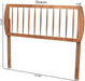 Walnut Finished Wood King Size Headboard